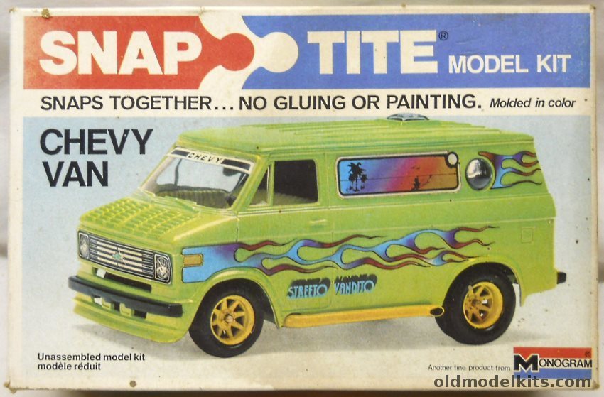 Monogram 1/32 Chevy Van Streeto Vandito, 1001 plastic model kit